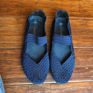Bernie Mev. blue Mary Janes